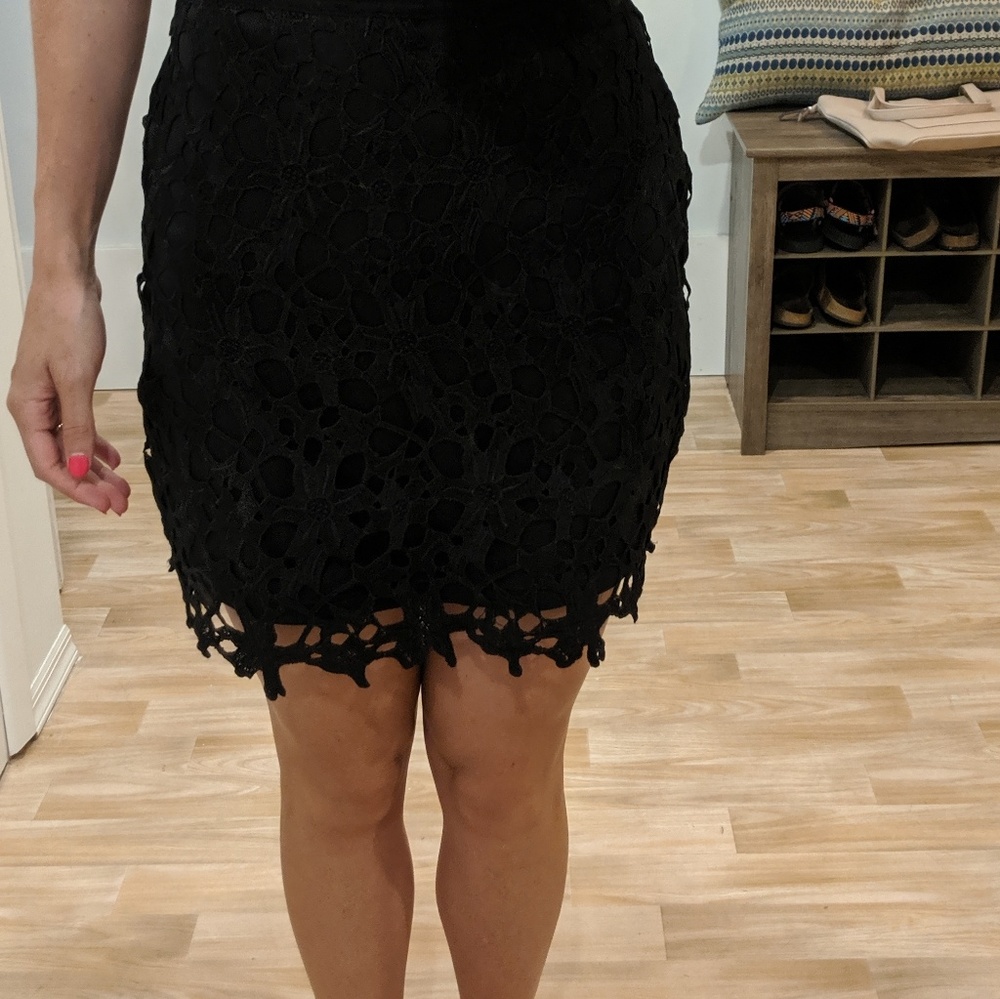 Black Lace Skirt